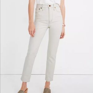 Madewell Perfect Vintage Crop Jean in Cloud Lining